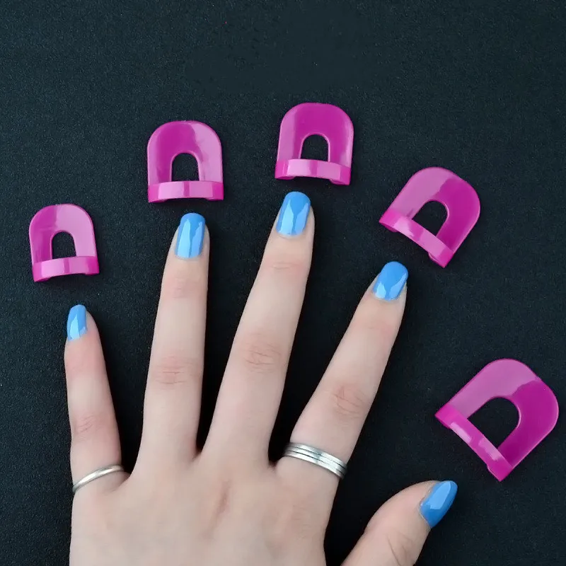

26 Pcs/ set 10 Size Women Manicure Tool Nail Gel Model Clip Nail Polish Glue Overflow Prevention Tool UV Gel Nails Design