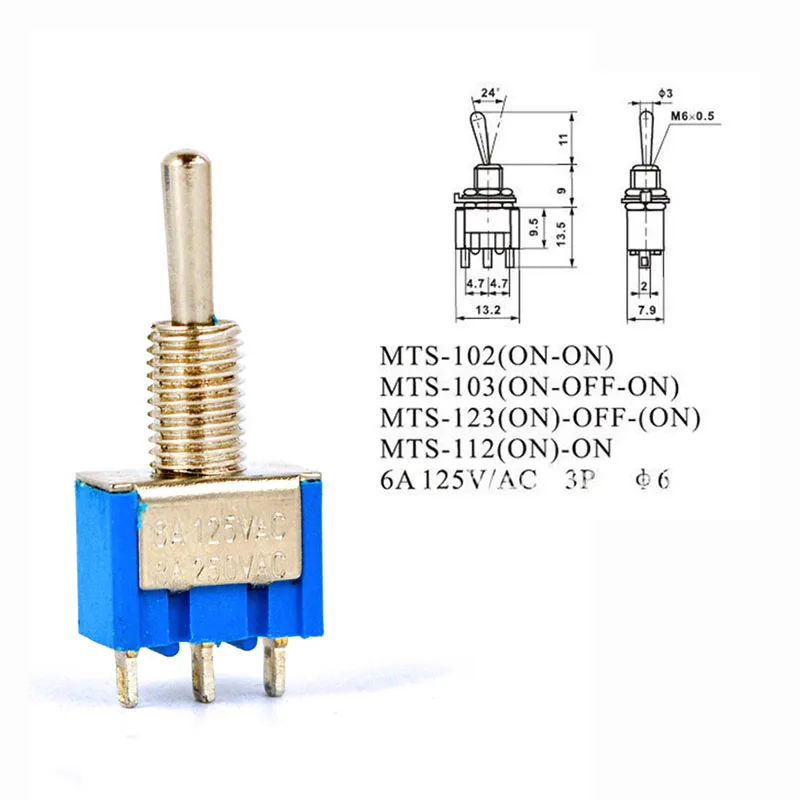 Image result for 3 PIN TOGGLE SWITCH SPDT (ON-ON)