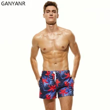 GANYANR мужские Плавание ming Шорты Плавание одежда Совет Шорты бермуды пляжная быстросохнущие Плавание костюм пляж Плавание боксер сексуальные купальные костюмы