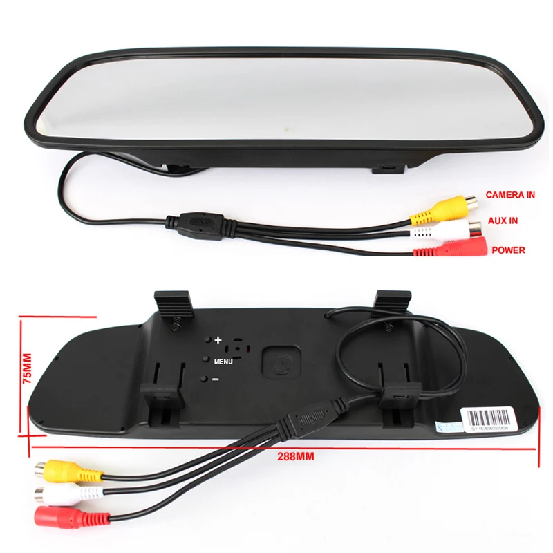 4.3 tft lcd car rear view system monitor manual manufacturer