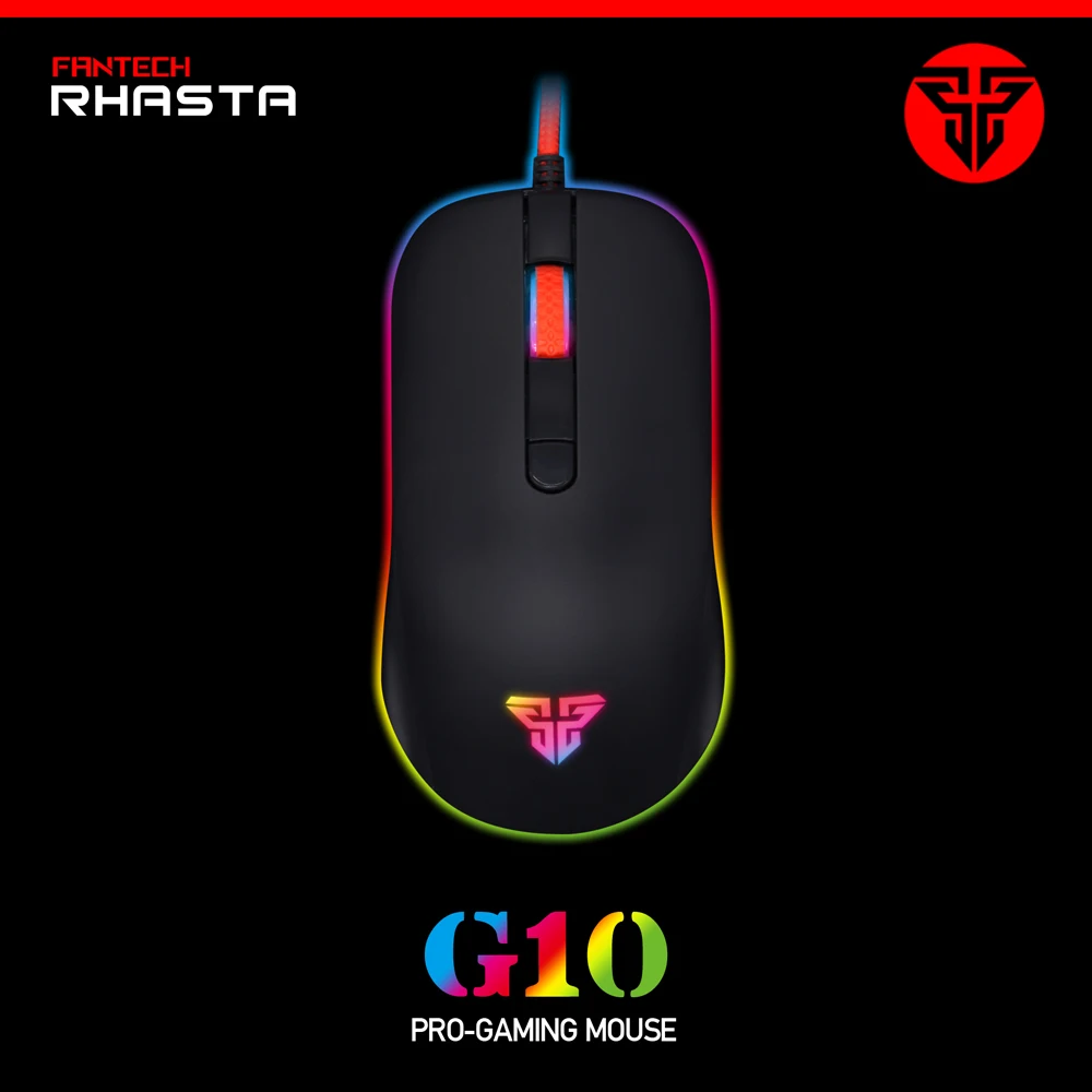 Fantech G10 800 2400 точек/дюйм профессиональная Проводная игровая мышь USB для ПК ноутбука