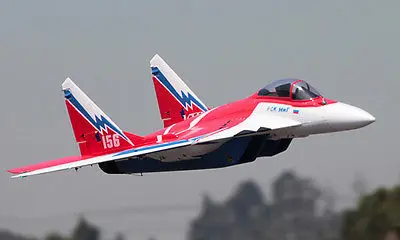 

Scale Skyflight LX Red 70mm EDF MIG29 RC KIT RC Plane Model W/O ESC Motor Servo Battery TH03099