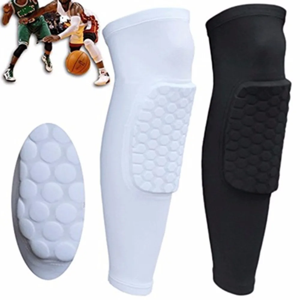 1 Uds. Niños adultos almohadilla elástica pierna de baloncesto rodilla pierna corta equipo Protector de rodilla manga larga Protector equipo de protección a prueba de golpes|leg knee|basketball legsleeve protectors - AliExpress