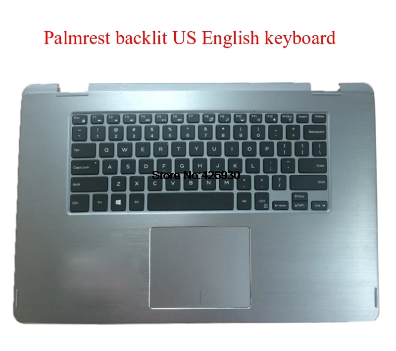 Подлокотник для ноутбука для DELL Inspiron 15 7558 7568 0 DJKCX 04KGT8 4KGT8 подсветкой английская(США) клавиатура 02G58D 2G58D верхний регистр