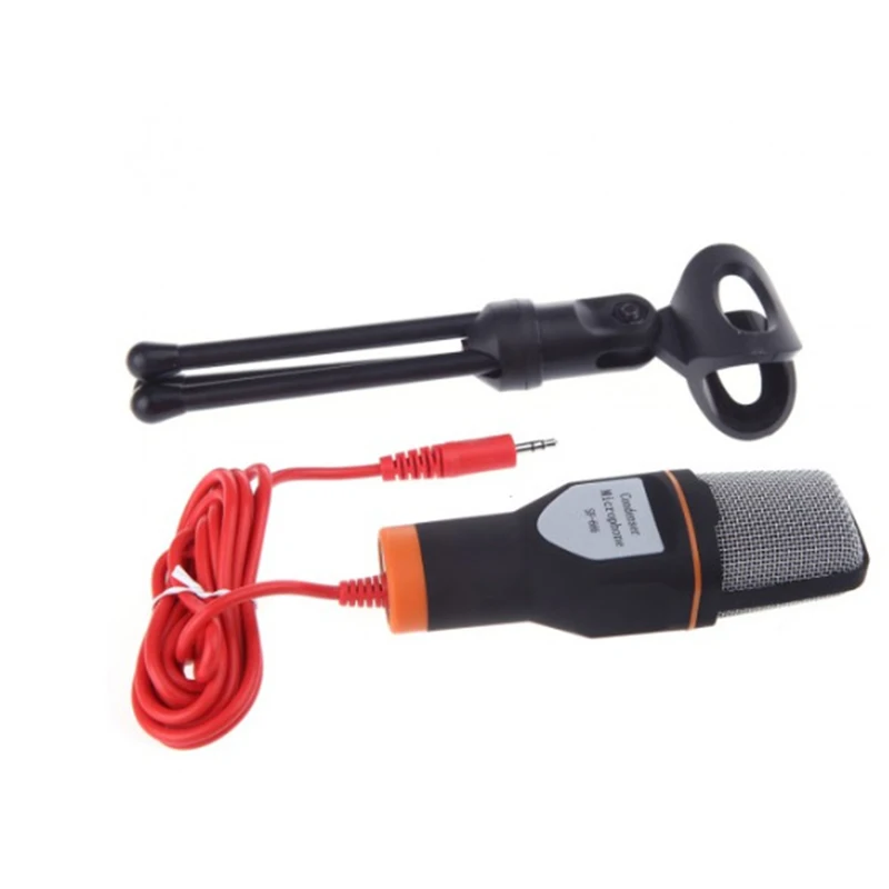 SF-666 Condenser Microphone Professional Studio Mic Karaoke Singing 3.5mm Jack Wired Microphone With Stand For Computer (7)