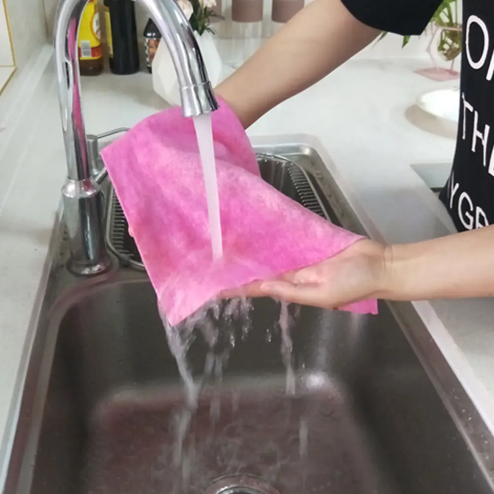 Hot No Odor Dish Washing Cloth No Mildew Smell Cleaning Cloth for Kitchen LFD