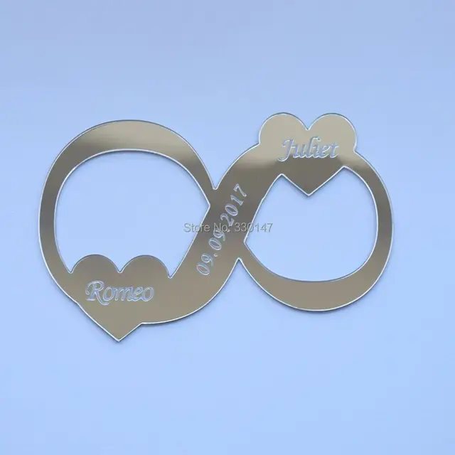 20pcs Lot 10 7cm Infinity Symbol Acrylic Mirror Stickers Wedding 20pcs Lot 10 7cm Infinity Symbol Acrylic Mirror Stickers Wedding Dresses Props Memorial
