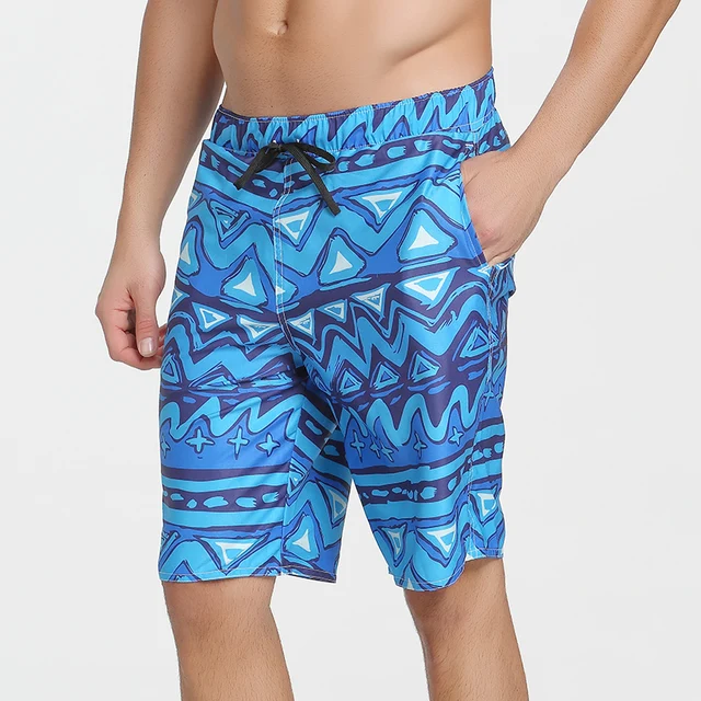 Best Offers Summer Geometric Printed blue quick drying Beach Board Shorts Man Men's Swimwear Swim Trunk Sunga Men Swimming Boxer Surf 260 Best Offers Summer Geometric Printed blue quick drying Beach Board Shorts Man Men's Swimwear Swim Trunk Sunga Men Swimming Boxer Surf 260