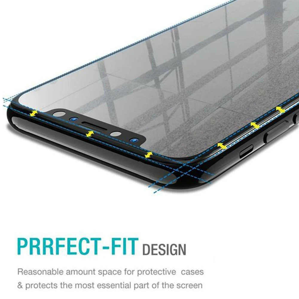 Закаленное Стекло фильм 2.5D 9 H защита устойчивое к царапинам для iPhone X 6 5 1 8 дюймов