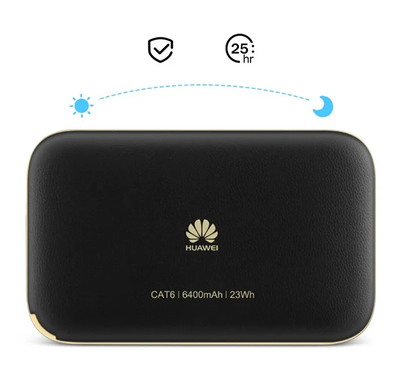 Original 300Mbps Huawei WiFi 2 Pro E5885 3G 4G LTE FDD TDD Wireless Pocket WiFi Router With Ethernet Port 6400mAh Power Bank
