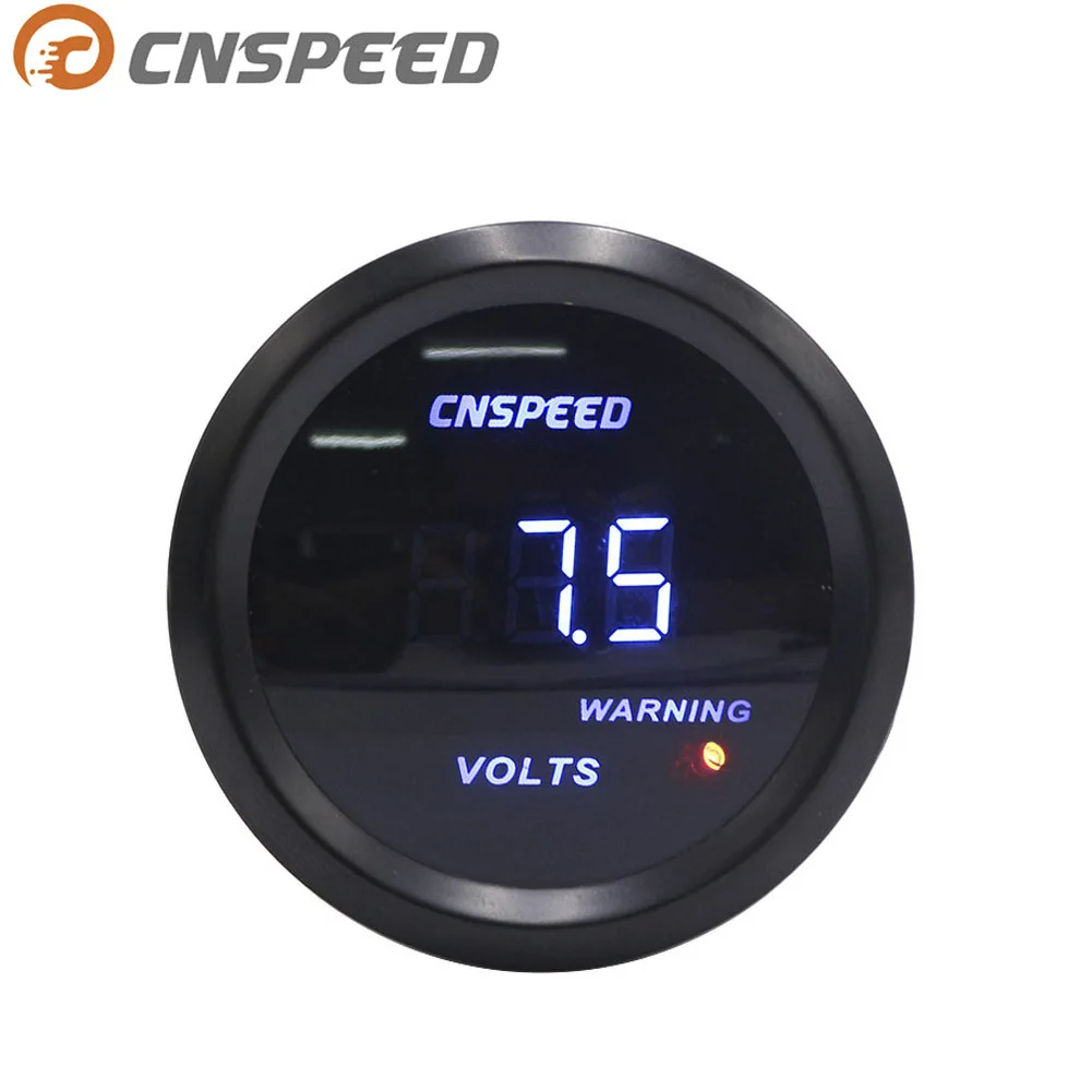 Free shipping CNSPEED Volt meter 2" 52mm Digital led 8 18