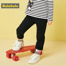 Balabala/брюки для девочек; enfant; узкие брюки; брюки с эластичной резинкой на талии; свободные спортивные брюки с эластичной резинкой на талии