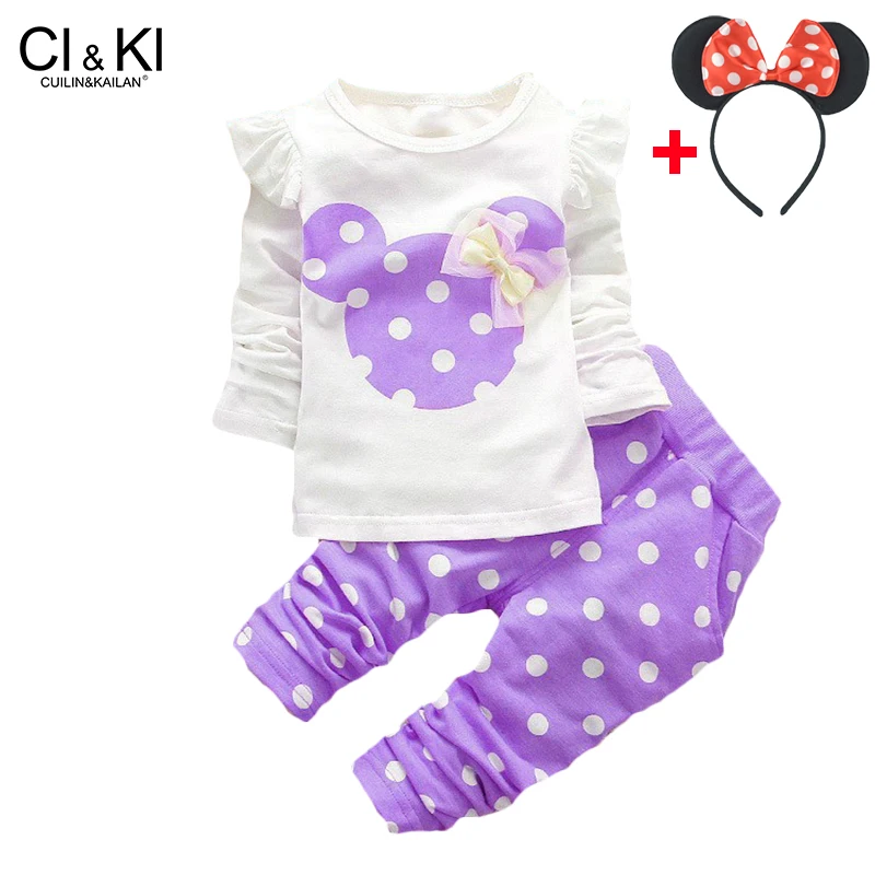 

CuilinKailan Baby Boy Clothes Cartoon Bear Long Sleeved Tops + Pants Baby Girl Outfits Infant Clothing Kids Bebes Jogging Suits
