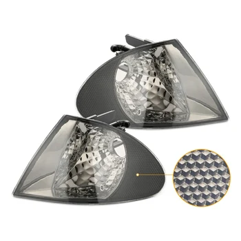 

Transparent lens overall and rotating signal indicator corner lamp for 3 series E46 1999-2001 car auto parts decoration #4