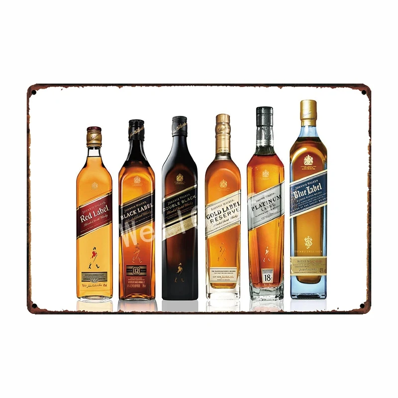 [ WellCraft ] johnnie walker whisky Metal Sign Wall Poster Sticker Party Decor for Pub bar Mural Iron Plaque Painting FG-237