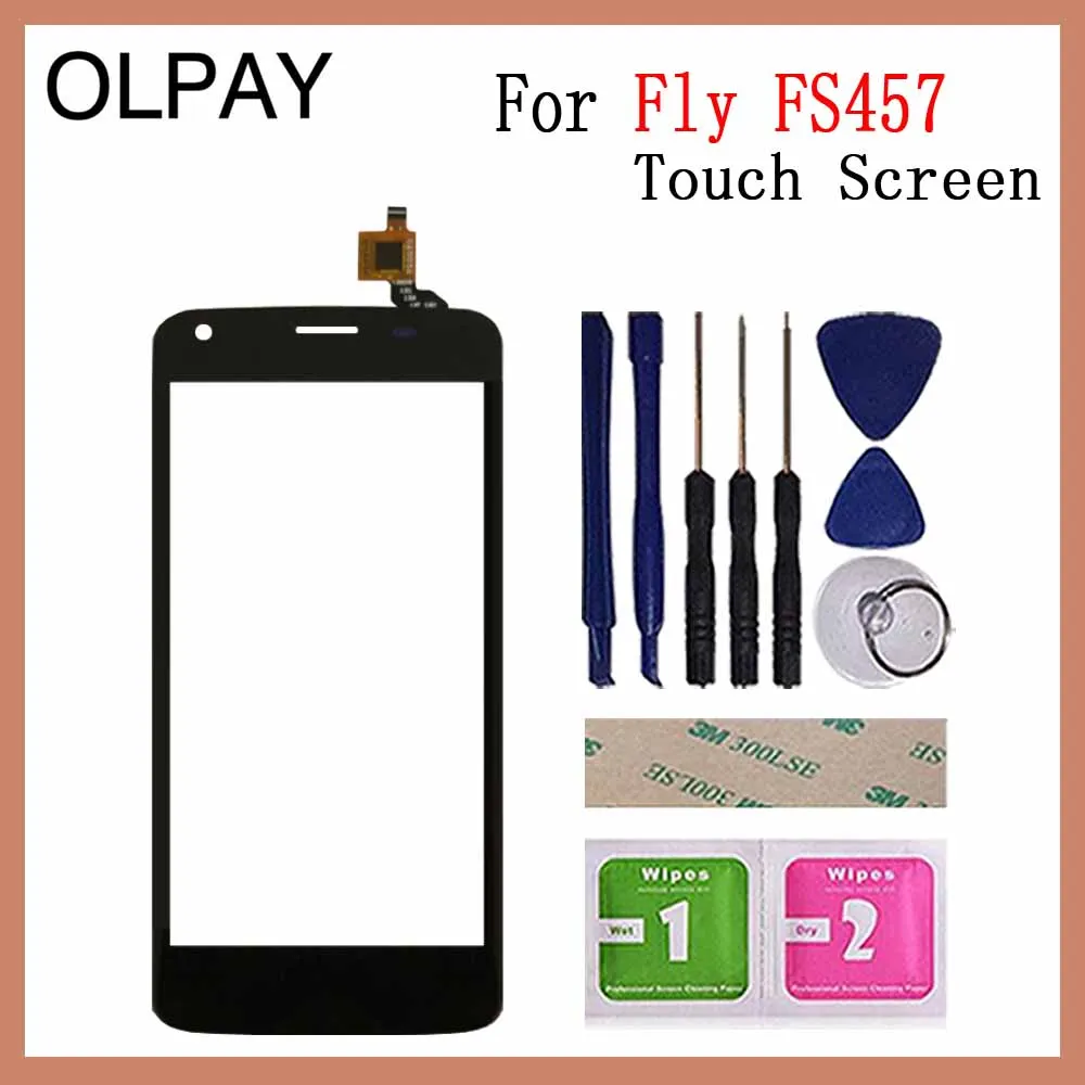 OLPAY 4," для Fly FS457 Nimbus 15 сенсорный экран дигитайзер Панель переднее стекло объектив сенсор инструменты клей+ салфетки