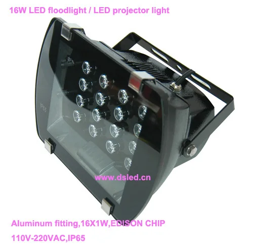 CE, IP65, хорошее качество, высокая мощность 16 Вт открытый светодиодный проектор света, светодиодный прожектор, DS-TN-06-16W, 110 В/220VAC, 2 года гарантии