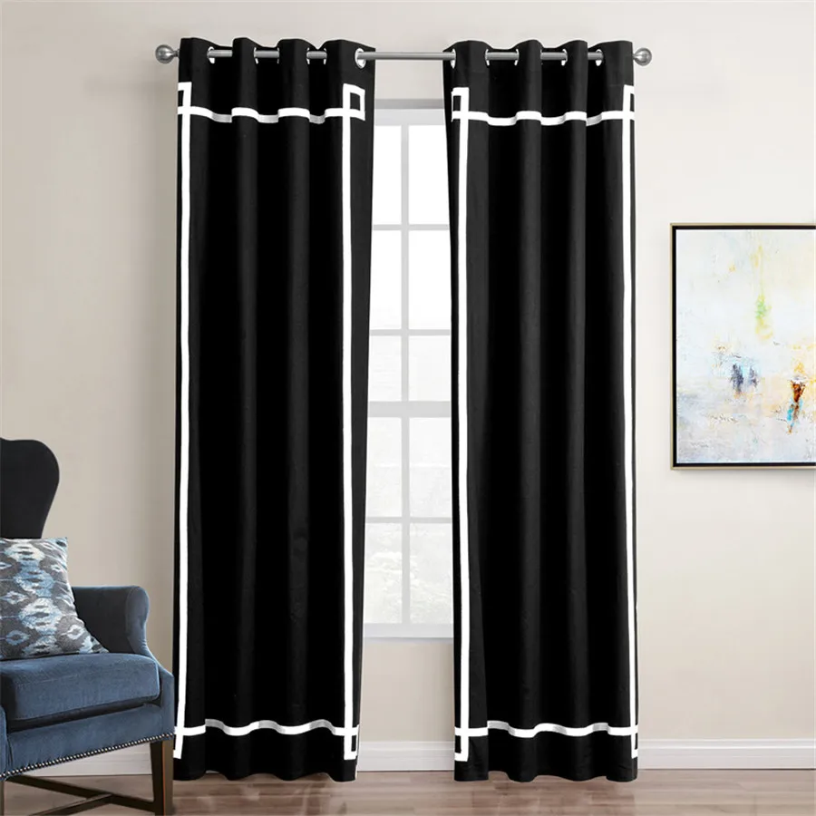 Online kopen wholesale gordijnen black uit china gordijnen black ...