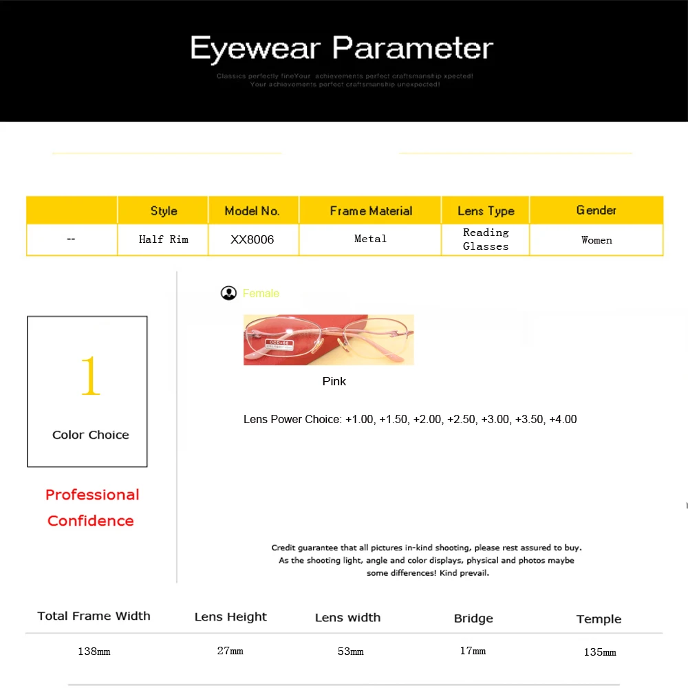 Очки для чтения женские полуоправы очки бесплатно чехол подарок для мамы красивые очки XX8006
