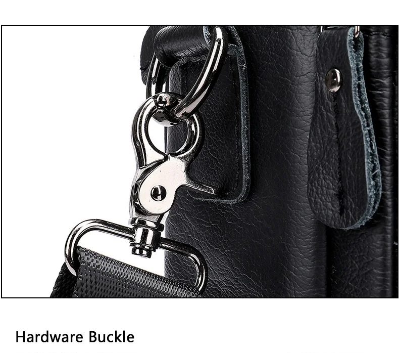 Men's Briefcase Bag Men's Genuine Leather Laptop Bag Business Tote For Document Office Portable Laptop Shoulder Bag For Man