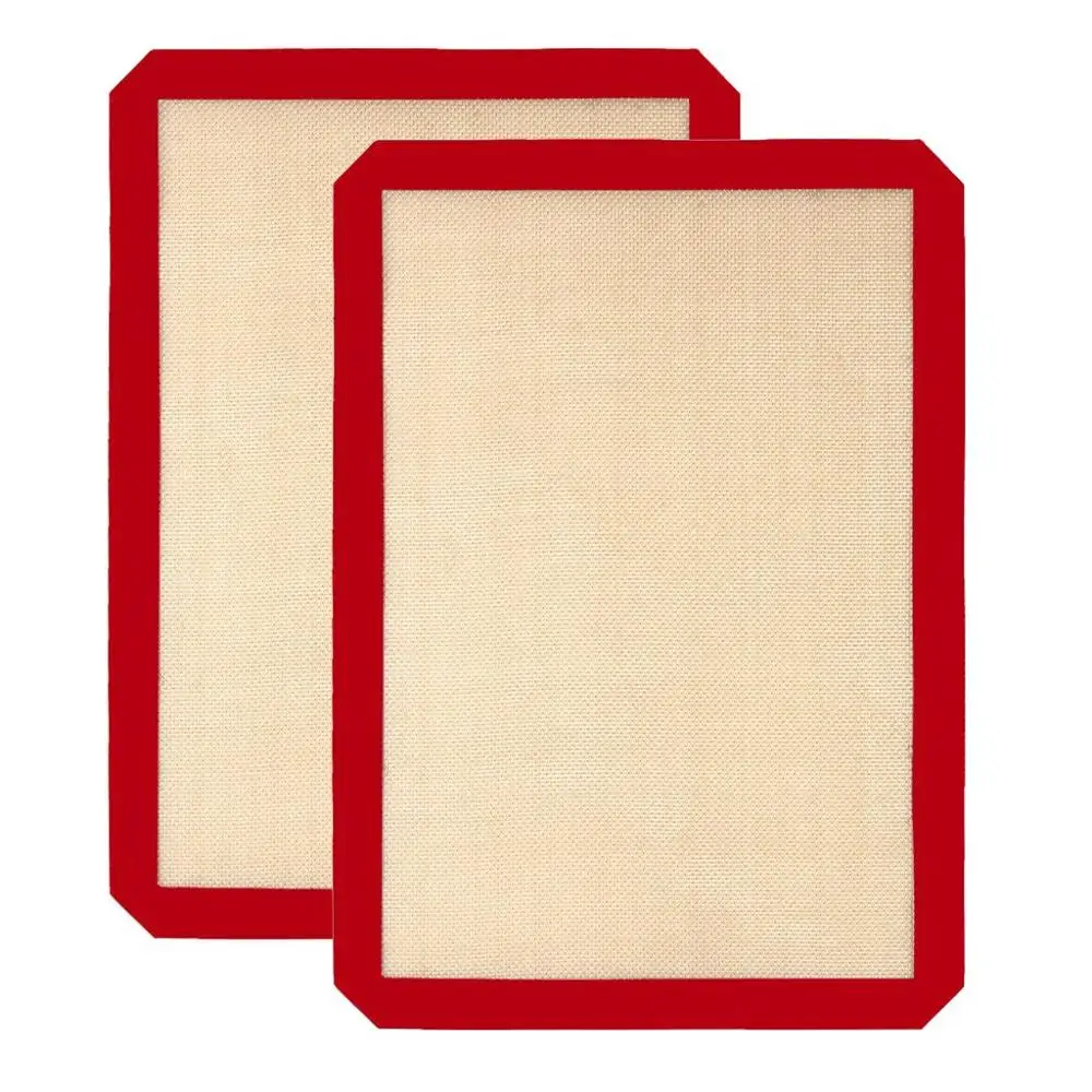 

2PCS Baking Mat Non-Stick baking Oven sheet liner for Cookie /Bread/ Macaroon/Biscuits Kitchen tools New Perforated Silicone #15