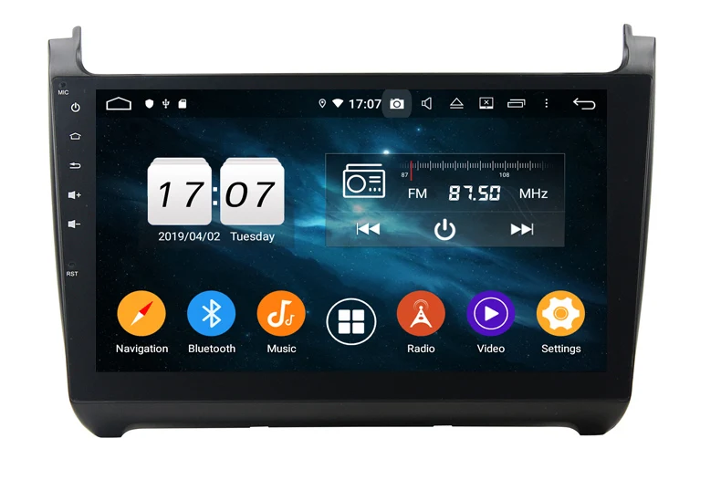 10," Два din Автомобильный gps плеер для Volkswagen Polo с системой android 9,0 Восьмиядерный 4 Гб ОЗУ 64 Гб ПЗУ gps navi wifi usb
