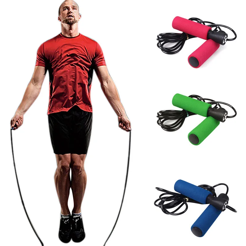 

2019 Hot sale Aerobic Exercise Skipping Jump Rope Adjustable Bearing Speed Fitness Red #30 65