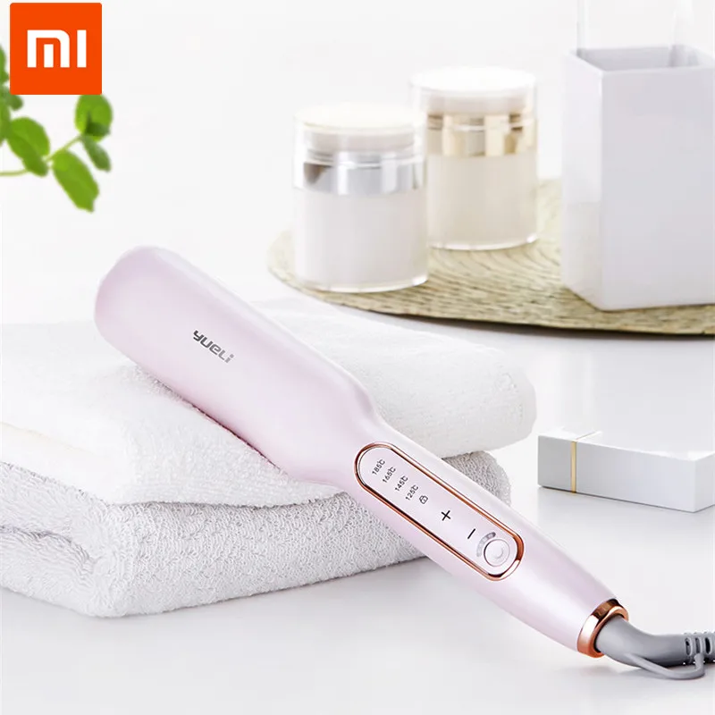 

Yueli Anion Auto Straight Hair Comb Natural Winding Dual Splint Hair Straightener Salon Inside Buckle Dual Curling Iron