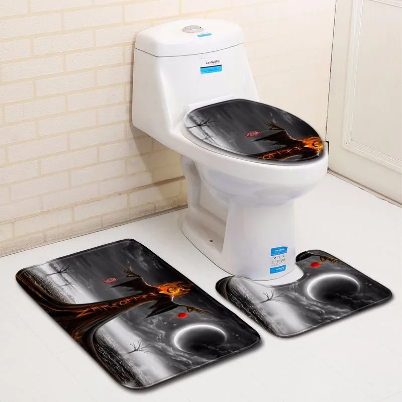 

Halloween Decoration Cover Toilet Seat Cover Wc Toilet Accessories Cover Wc Mat Commode Toilet Seat home decoration accessories