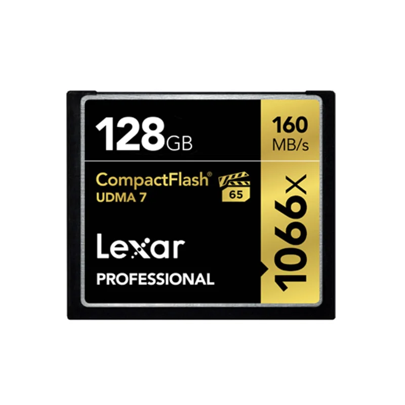 Lexar Professional 1066x слот для карт памяти 256 ГБ 128 Гб 64 Гб оперативной памяти, 32 Гб встроенной памяти, компактные карты флэш-памяти Max 160 МБ/с. для спортивной экшен-камеры 4K Камера - Емкость: 128GB