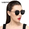 MERRYS 2022 New Arrival Women Classic Brand Designer Cat Eye Sunglasses Metal Frame S8108 ► Photo 1/6