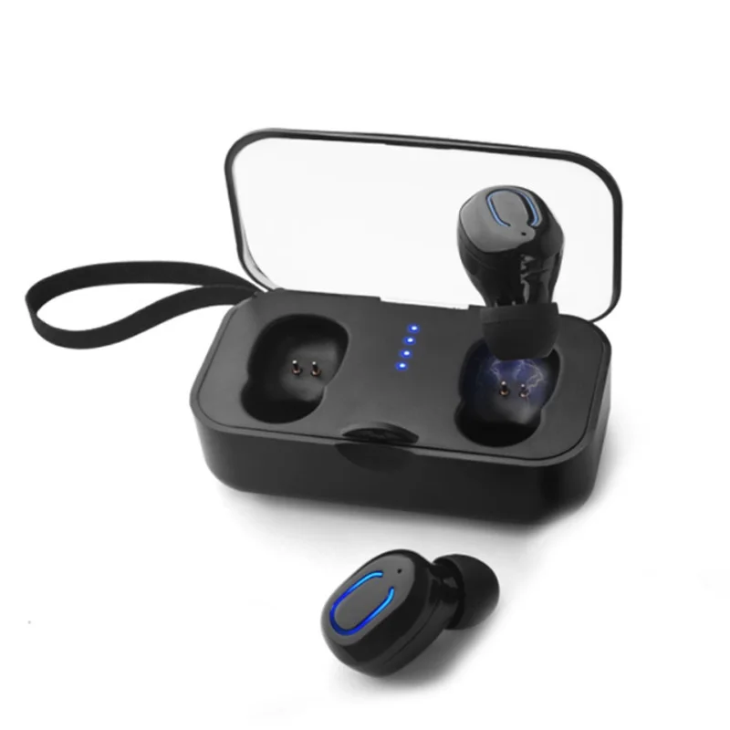 

T18S Invisible Bluetooth Earphones 5.0 TWS Mini Wireless Earbuds Stereo Deep Bass Headset With Charging Box Portable