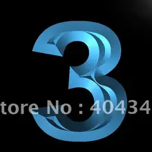 LB872-3 номер три третий дисплей светодиодный неоновый свет знак