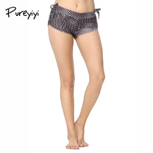 Pureyiyi сексуальные шорты для йоги с низкой талией, тонкие для женщин, для спортзала, в клетку, в полоску, для фитнеса, спортивные, обтягивающие, спортивные, спортивная одежда