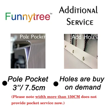 

Funnytree Backdrop Photography Additional Service Pole Pockets and Holes