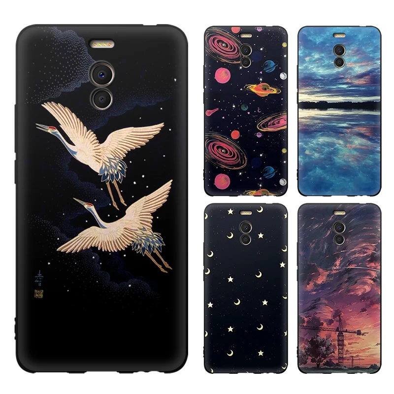 

iTien Good Quality Fashion Beautiful Patter style Case For Meizu Note 6 Protective Silicone Cover Gel Shell Rubber Pouch Skin