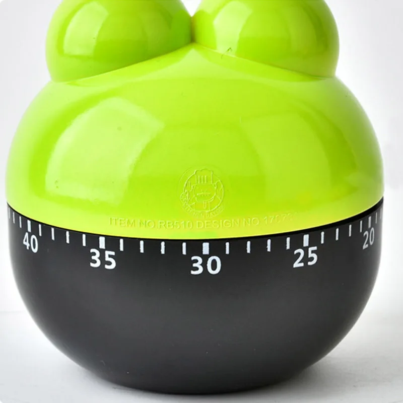 Lovely 55 Minute Animal Timer Easy Operate Kitchen Useful Cooking Cute Frog Shape for Kitchen Timer-Drop