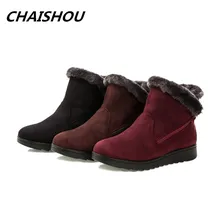 Дизайнерская обувь; зимние женские теплые ботинки; женские ботинки больших размеров; женская обувь на платформе с боковой молнией и круглым носком; botas mujer
