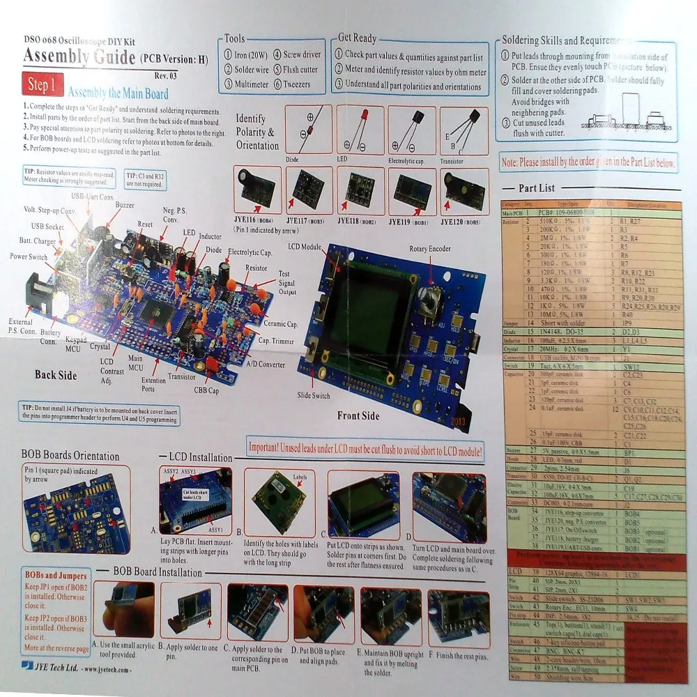 DSO068 20 мГц Мини цифровой осциллограф DIY F версия наборы Батарея цифровой экран электронный Учебная практика производства Suite