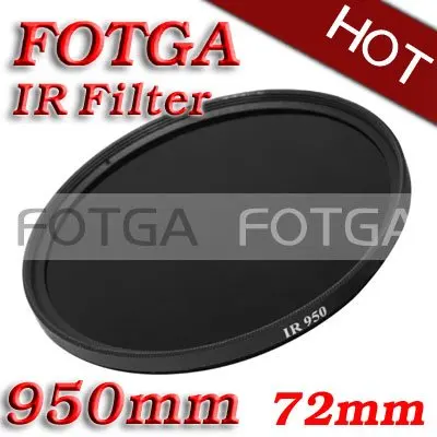 FOTGA инфракрасный фильтр 72 мм 950nm пропуск рентгеновский ИК 72mm для камер Canon Sony