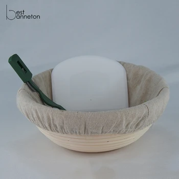 

Best banneton Banneton Bread Proofing Basket Set Indonesia rattan 10 inch Round Brotform Bread Basket Dough Bowl