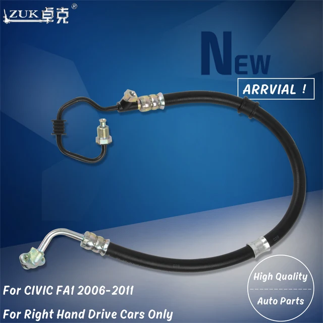 Zuk High Quality Steering Feed Pressure Hose For Honda Civic Zuk High Quality Steering Feed Pressure Hose For Honda Civic 2006 2007 2008 2009 2010 2017 Fa1 Right Hand Drive Cars