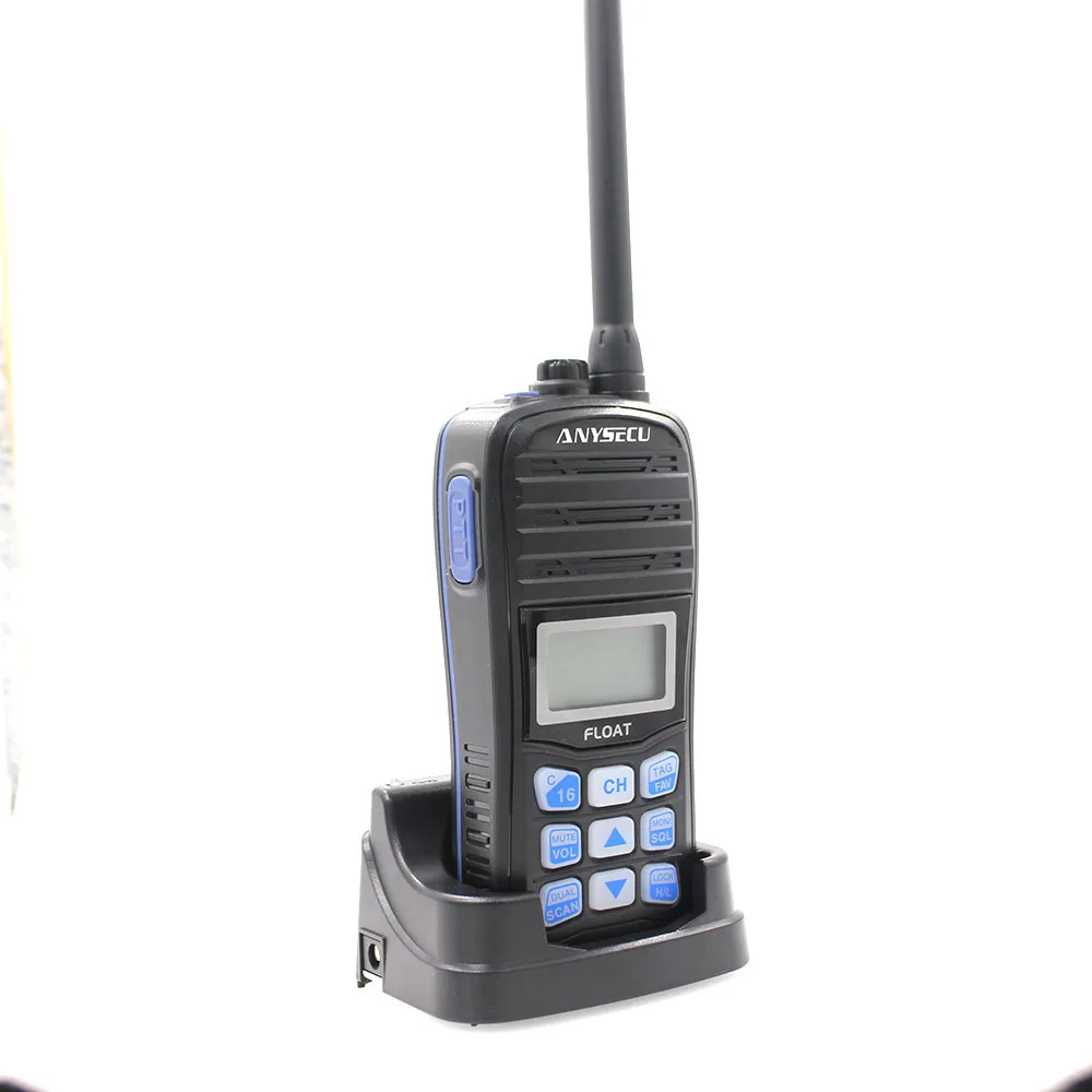 Anysecu поплавок Walkie Talkie IP67 водонепроницаемая морская радиостанция диапазона VHF 156,000-161,450 MHz 5W Ham радиостанция IC-H25