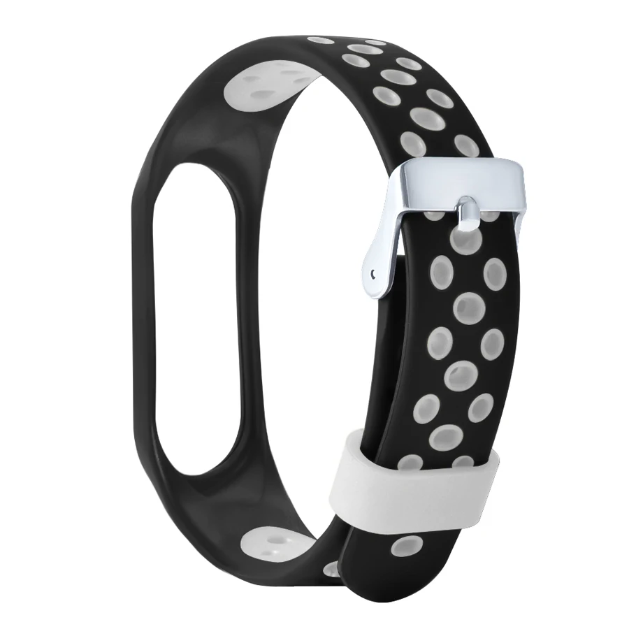 Смарт-браслет, аксессуары для Xiaomi Mi, 3 ремешка, силиконовый двухцветный спортивный фитнес-браслет для мужчин и женщин