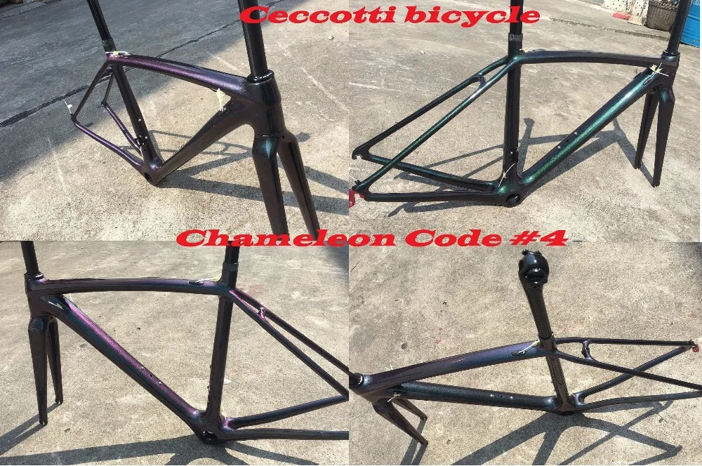 

2018 NEW Chameleon colorcarbon road bike frame full carbon bicycle frameset cycling frames can diy color super light frame