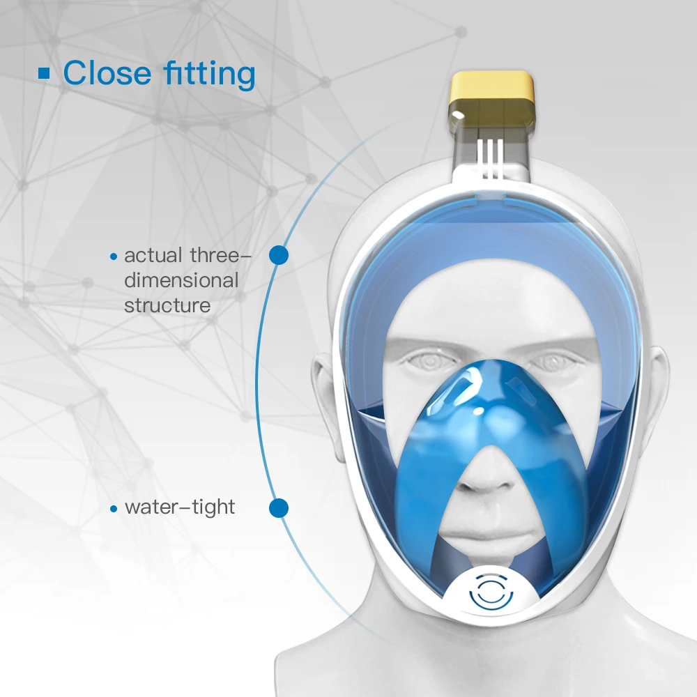 DMAR Дайвинг маска подводная противотуманная панорамный складной полный уход за кожей лица трубка маска для женщин мужчин Дети Одежда заплыва маска