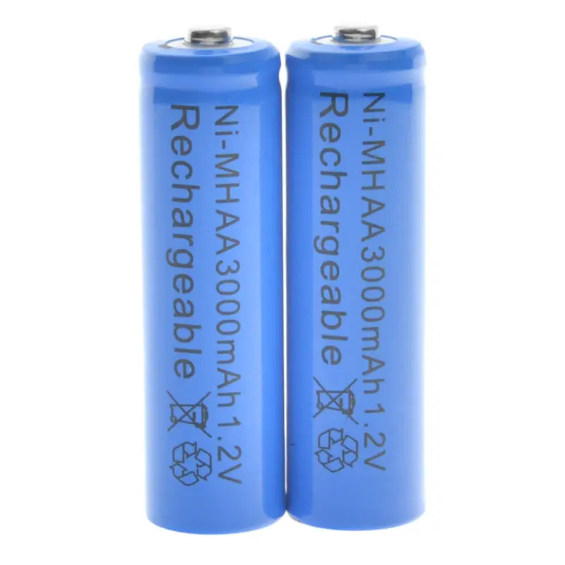 GTF 4PCS 1.2V 3000mAh AA Rechargeable Ni-MH Battery for Remote controls Radios Torches AA 1.2V 3000mah rechargeable batteries