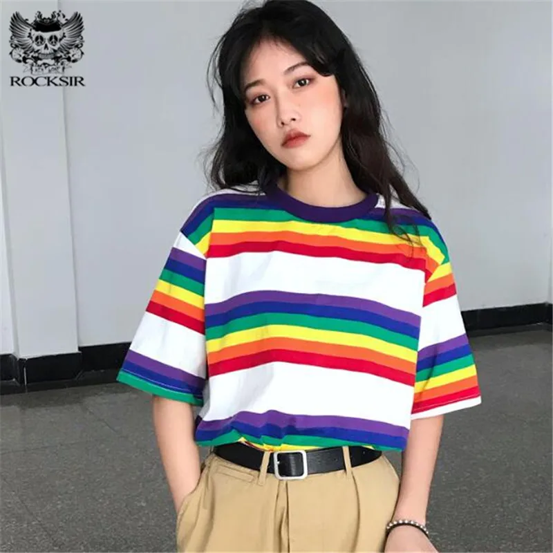 korean striped t shirt