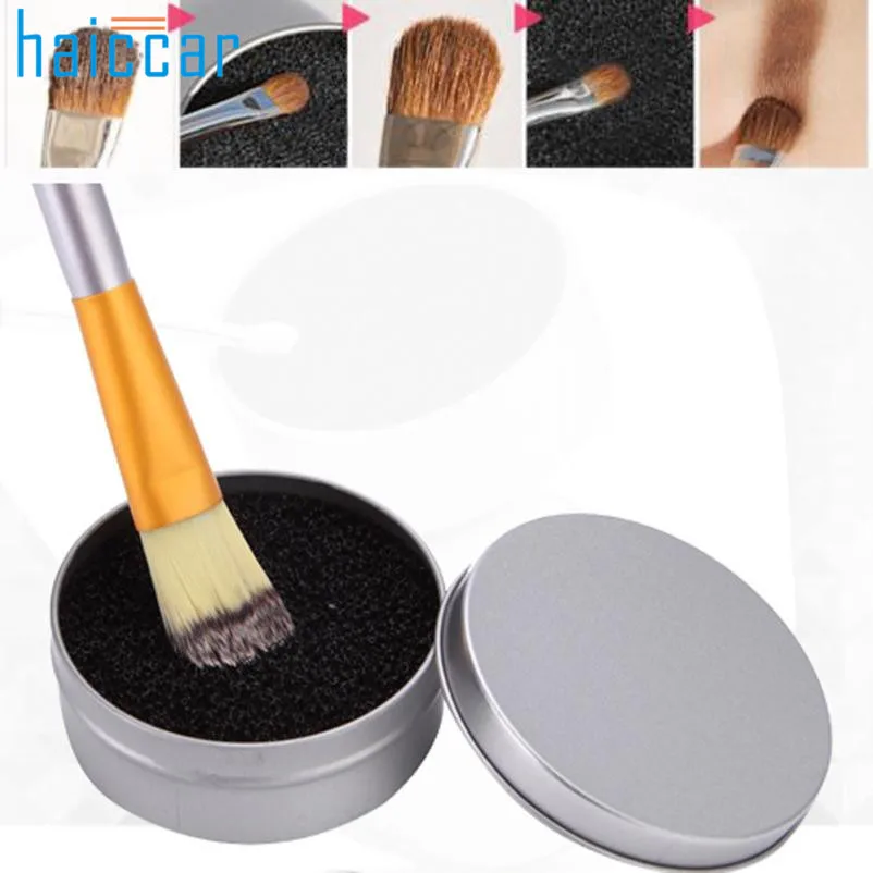 

New Arrival Color Makeup Brush Clean Eye Shadow Sponge Cleaner Tool Iron Box M25#35 Beauty Girl