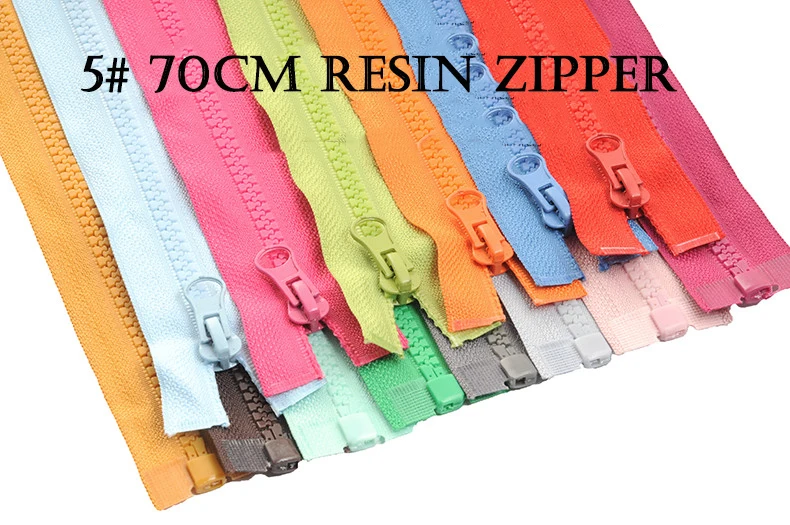 5 шт. Meetee 5# Смола молния открытый конец 70 см длинная молния для шитья куртка на молнии пальто карман украшения для одежды, аксессуары DIY Инструменты